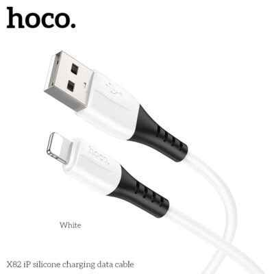 Cáp dữ liệu sạc silicone Hoco X82 Lightning 1M, 2.4A - Ảnh 6