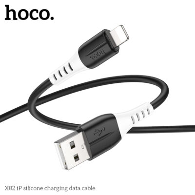 Cáp dữ liệu sạc silicone Hoco X82 Lightning 1M, 2.4A - Ảnh 7