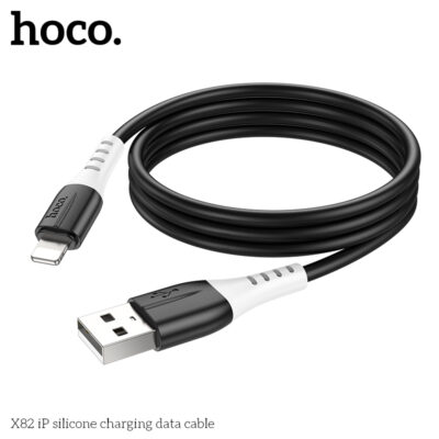 Cáp dữ liệu sạc silicone Hoco X82 Lightning 1M, 2.4A - Ảnh 9