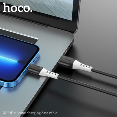 Cáp dữ liệu sạc silicone Hoco X82 Lightning 1M, 2.4A - Ảnh 10