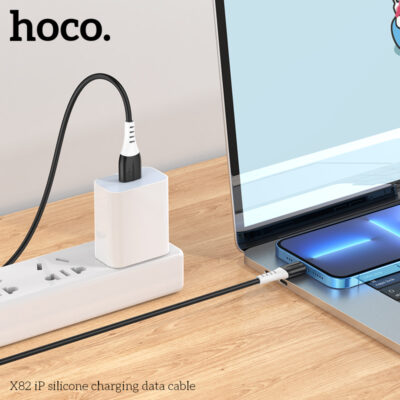 Cáp dữ liệu sạc silicone Hoco X82 Lightning 1M, 2.4A - Ảnh 12