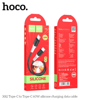 Cáp dữ liệu sạc silicone Hoco X82 Type-C 1M, 3A - Ảnh 3