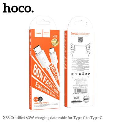 Cáp sạc Hoco X88 Type-C sang Type-C - Ảnh 3