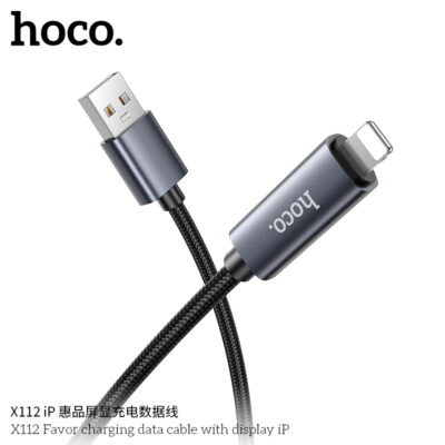 Cáp sạc dữ liệu Hoco X112 Favor có màn hình iP - Ảnh 3
