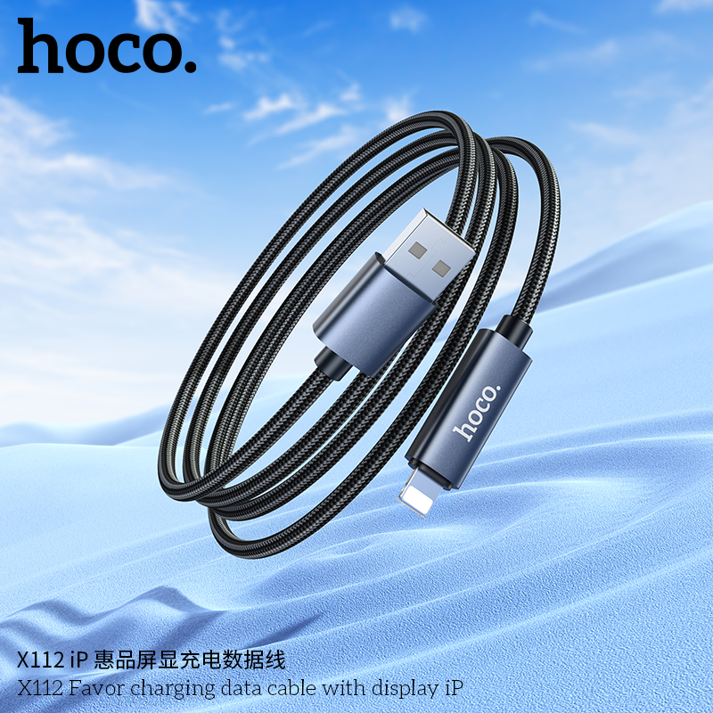 Cáp sạc dữ liệu Hoco X112 Favor có màn hình iP - Ảnh 8