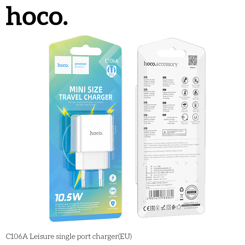 Cốc sạc Hoco C106A