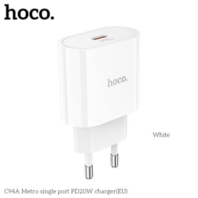 Cốc sạc Hoco C94A Metro single port PD20W Cốc sạc Hoco C94A Metro single port PD20W - Ảnh 2