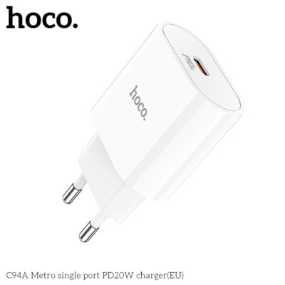 Cốc sạc Hoco C94A Metro single port PD20W Cốc sạc Hoco C94A Metro single port PD20W - Ảnh 3