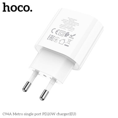 Cốc sạc Hoco C94A Metro single port PD20W Cốc sạc Hoco C94A Metro single port PD20W - Ảnh 6