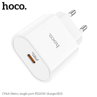 Cốc sạc Hoco C94A Metro single port PD20W Cốc sạc Hoco C94A Metro single port PD20W - Ảnh 7