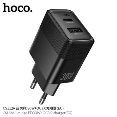 Cốc sạc Hoco CS112A Lounge PD30W+QC3.0 (chuẩn EU) Cốc sạc Hoco CS112A Lounge PD30W+QC3.0 (chuẩn EU) - Ảnh 7