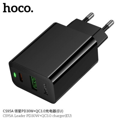 Cốc sạc Hoco CS95A Leader PD30W+QC3.0 MỚI (EU) - Ảnh 3