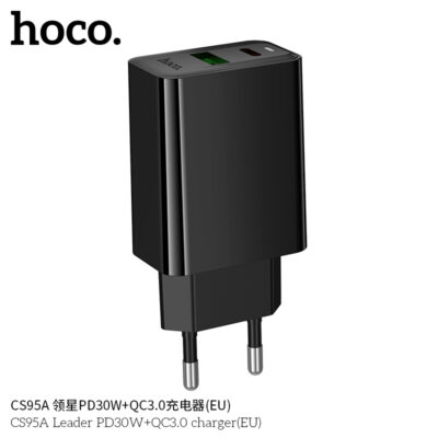 Cốc sạc Hoco CS95A Leader PD30W+QC3.0 MỚI (EU) - Ảnh 5