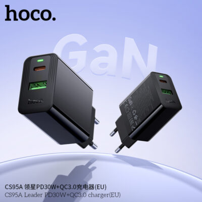 Cốc sạc Hoco CS95A Leader PD30W+QC3.0 MỚI (EU) - Ảnh 9
