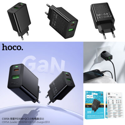 Cốc sạc Hoco CS95A Leader PD30W+QC3.0 MỚI (EU) - Ảnh 10