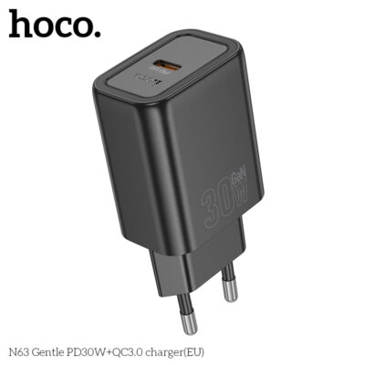 Cốc sạc Hoco N63 Gentle PD30W+QC3.0(EU) - Ảnh 7