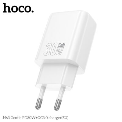 Cốc sạc Hoco N63 Gentle PD30W+QC3.0(EU) - Ảnh 8