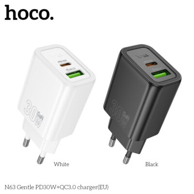 Cốc sạc Hoco N63 Gentle PD30W+QC3.0(EU) - Ảnh 9
