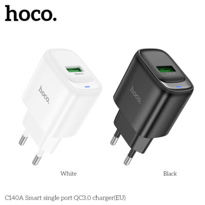 Cốc sạc Hoco QC3.0 cổng đơn thông minh C140A (EU) Cốc sạc Hoco QC3.0 cổng đơn thông minh C140A (EU) - Ảnh 4