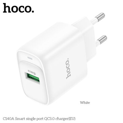 Cốc sạc Hoco QC3.0 cổng đơn thông minh C140A (EU) Cốc sạc Hoco QC3.0 cổng đơn thông minh C140A (EU) - Ảnh 5