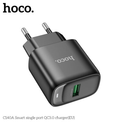 Cốc sạc Hoco QC3.0 cổng đơn thông minh C140A (EU) Cốc sạc Hoco QC3.0 cổng đơn thông minh C140A (EU) - Ảnh 7