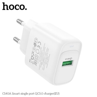Cốc sạc Hoco QC3.0 cổng đơn thông minh C140A (EU) Cốc sạc Hoco QC3.0 cổng đơn thông minh C140A (EU) - Ảnh 8