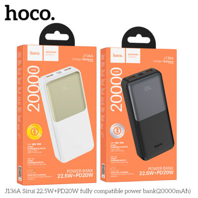 Pin dự phòng HOCO J136A Sirui 22.5W+PD20W (20000mAh)