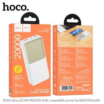 Pin dự phòng HOCO J136A Sirui 22.5W+PD20W (20000mAh) - Ảnh 3