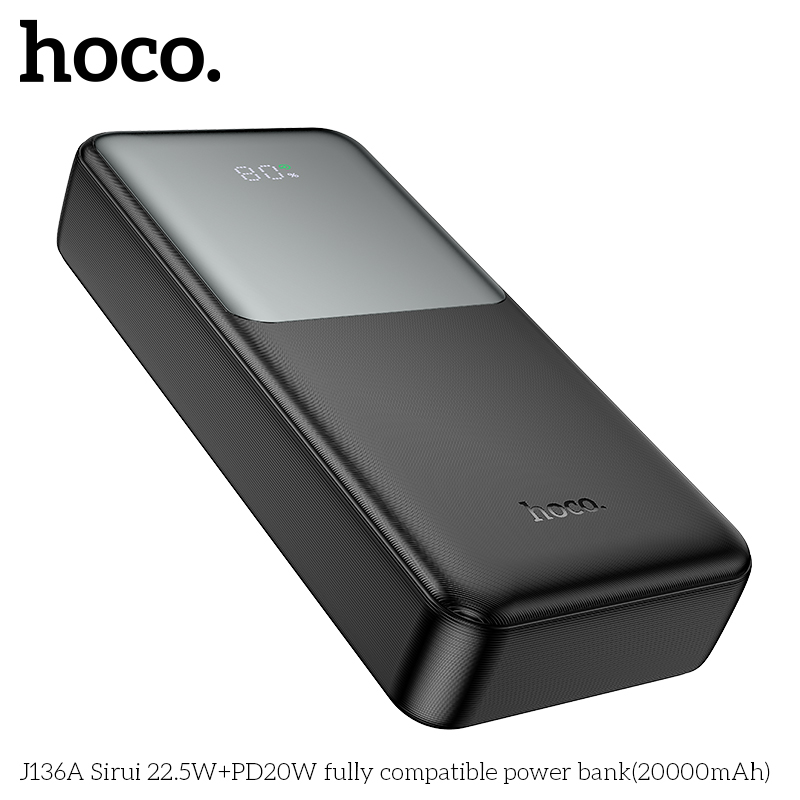 Pin dự phòng HOCO J136A Sirui 22.5W+PD20W (20000mAh) - Ảnh 7
