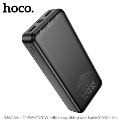 Pin dự phòng HOCO J136A Sirui 22.5W+PD20W (20000mAh) - Ảnh 9
