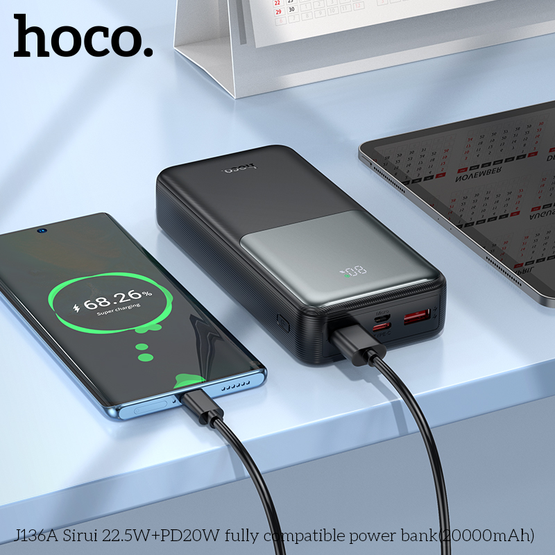 Pin dự phòng HOCO J136A Sirui 22.5W+PD20W (20000mAh) - Ảnh 10