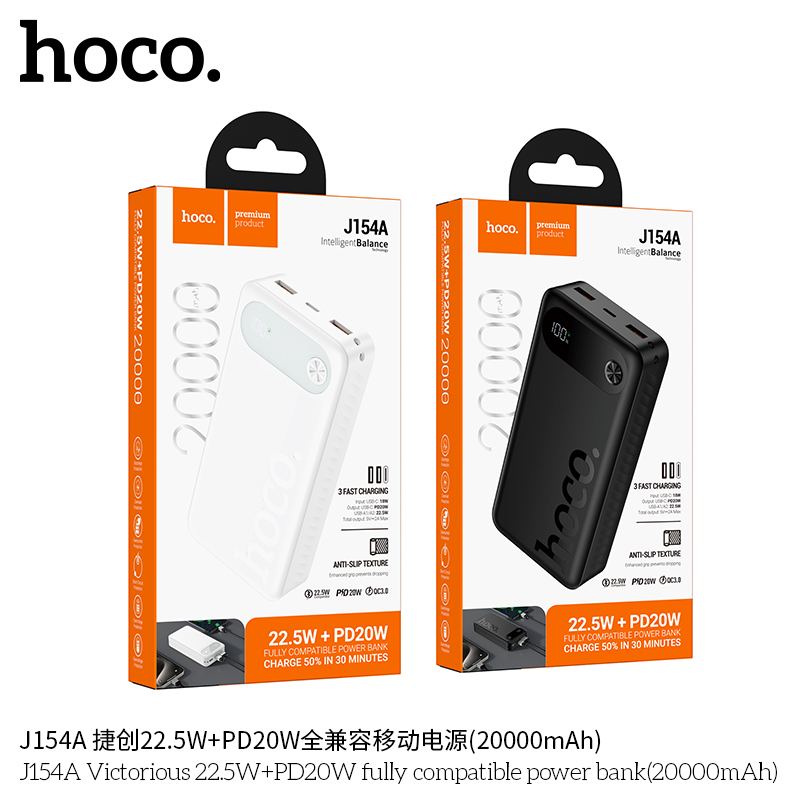 Pin sạc dự phòng tương thích hoàn toàn Hoco J154A Victorious 22.5W+PD20W (20000mAh)