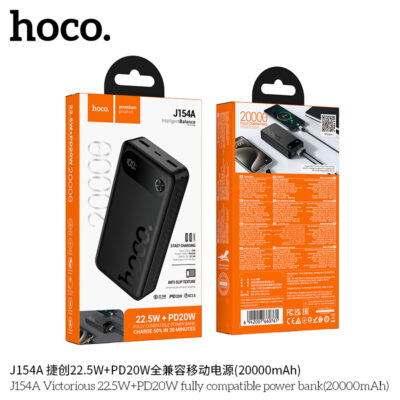 Pin sạc dự phòng tương thích hoàn toàn Hoco J154A Victorious 22.5W+PD20W (20000mAh) Pin sạc dự phòng tương thích hoàn toàn Hoco J154A Victorious 22.5W+PD20W (20000mAh) - Ảnh 2