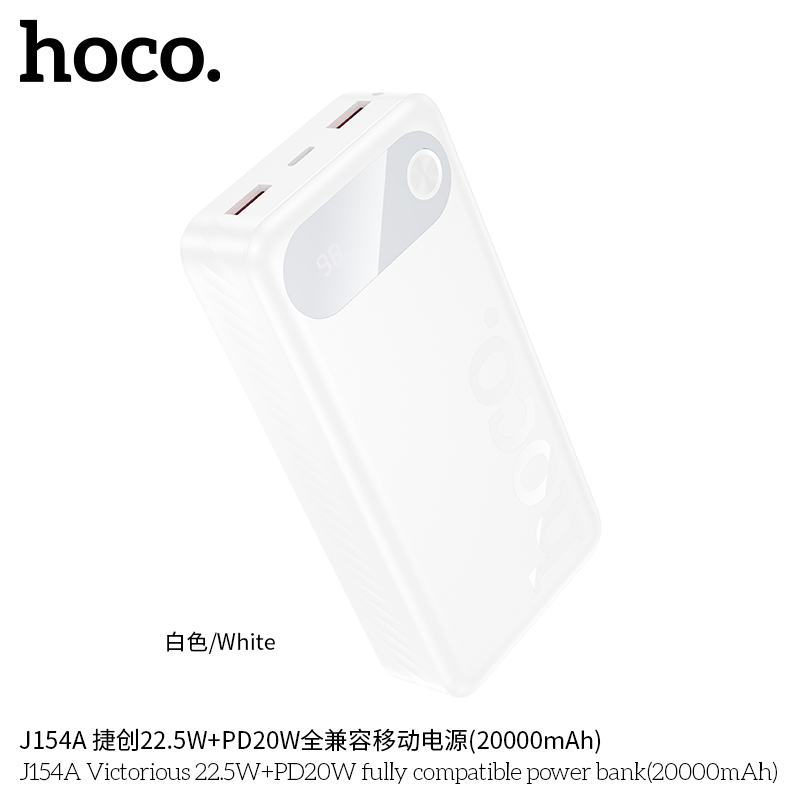Pin sạc dự phòng tương thích hoàn toàn Hoco J154A Victorious 22.5W+PD20W (20000mAh) - Ảnh 5