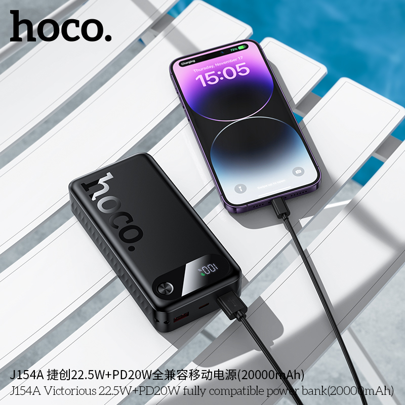 Pin sạc dự phòng tương thích hoàn toàn Hoco J154A Victorious 22.5W+PD20W (20000mAh) - Ảnh 9