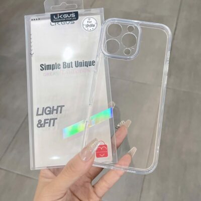 Ốp LIKGUS Trong Suốt Đóng Hộp – Lưng Cứng Viền Dẻo