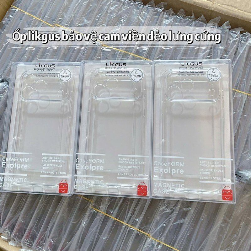 Ốp Lưng Likgus Lưng Cứng Viền Dẻo Trong Suốt Cho iPhone Ốp Lưng Likgus Lưng Cứng Viền Dẻo Trong Suốt Cho iPhone - Ảnh 5