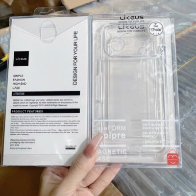 Ốp Lưng Likgus Lưng Cứng Viền Dẻo Trong Suốt Cho iPhone