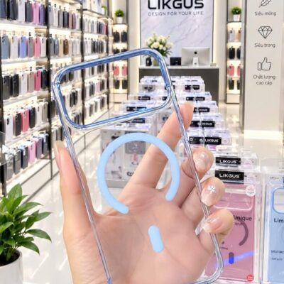 Ốp Lưng Likgus PC Trong Suốt Có Vòng Từ - Ảnh 3