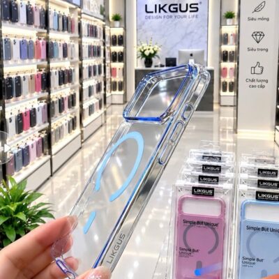 Ốp Lưng Likgus PC Trong Suốt Có Vòng Từ - Ảnh 4
