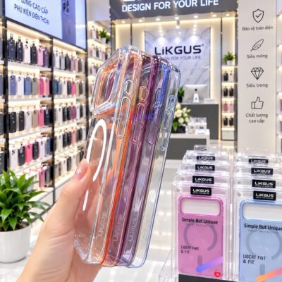 Ốp Lưng Likgus PC Trong Suốt Có Vòng Từ - Ảnh 5