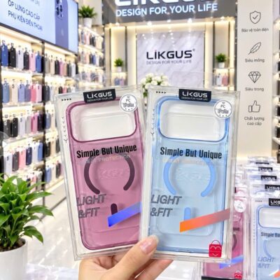 Ốp Lưng Likgus PC Trong Suốt Có Vòng Từ - Ảnh 8