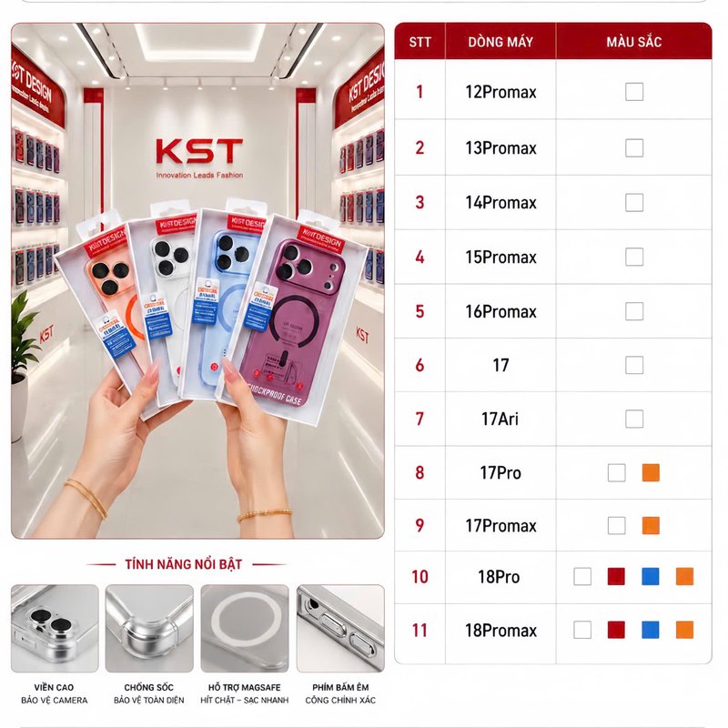 Ốp Lưng KST Design Từ Tính Lưng Trong Cho iPhone - Ảnh 7